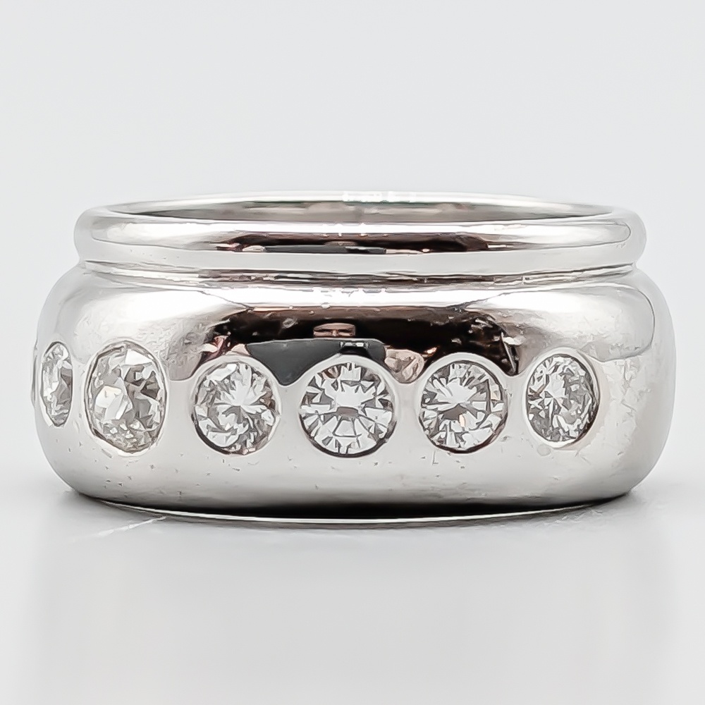 Diamantring i Vitguld-1
