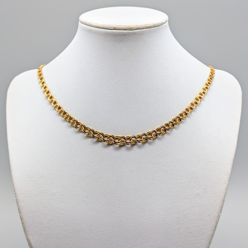 44.5cm Graduated Bismarck Chain in Gold 18K 15.04g