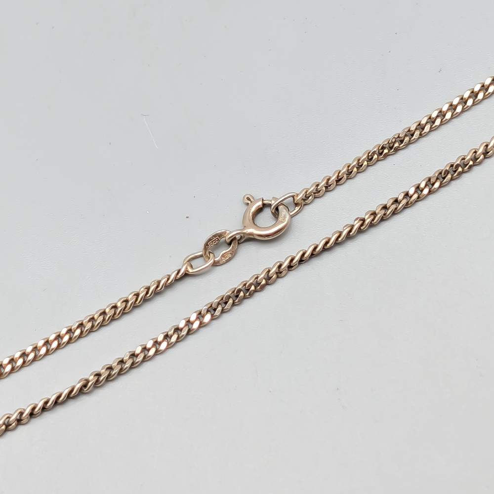 42.5cm Curb Chain in Gilded Silver S925 4.94g
