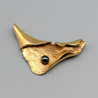 Pendant in Gold with Hematite 18K 3.91g 18mm