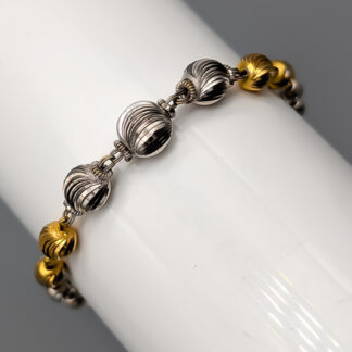 18.5cm Bracelet in Multicolored Gold 18K 7.11g
