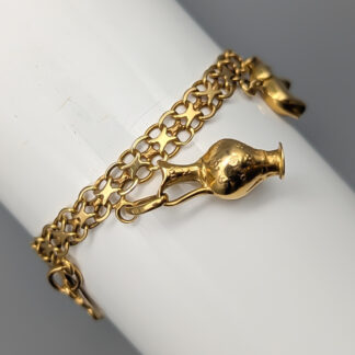 19.5cm X-Chain in Gold with Charms 18K 11.93g