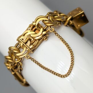 20cm Bismarck Chain in Gold with Charms 18K 49.14g