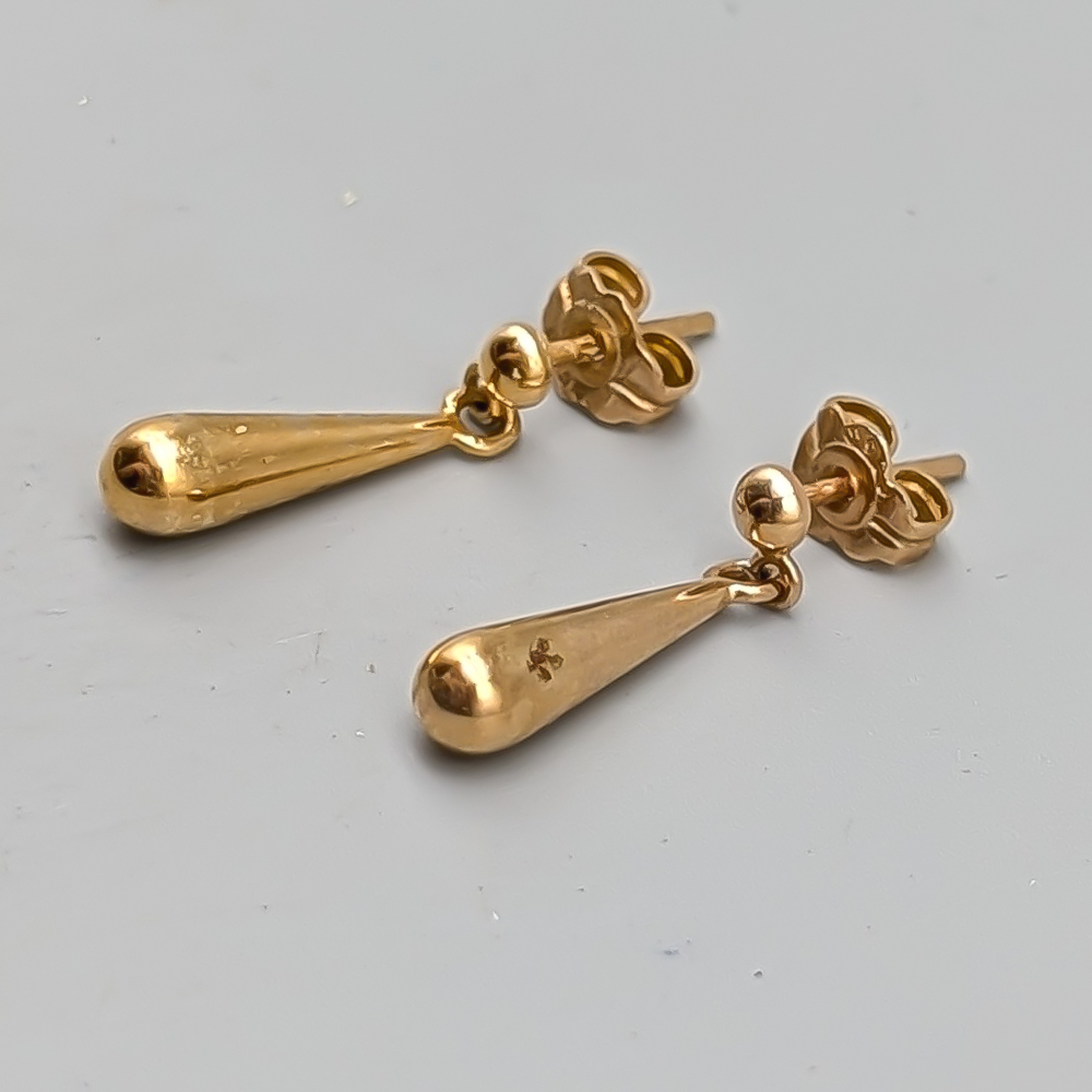 Earrings in Gold 18K 2.55g 20mm - Image 2