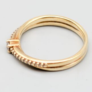 Diamantring i Guld-0