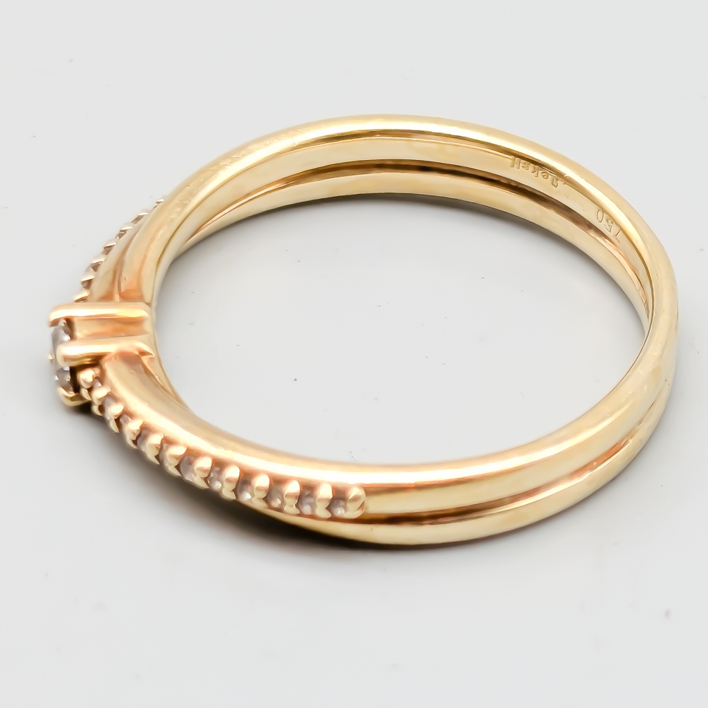Diamantring i Guld-0
