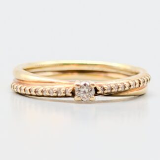Diamantring i Guld-2