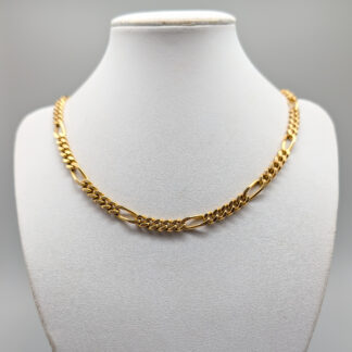51.5cm Figaro Chain in Gold 18K 60.78g