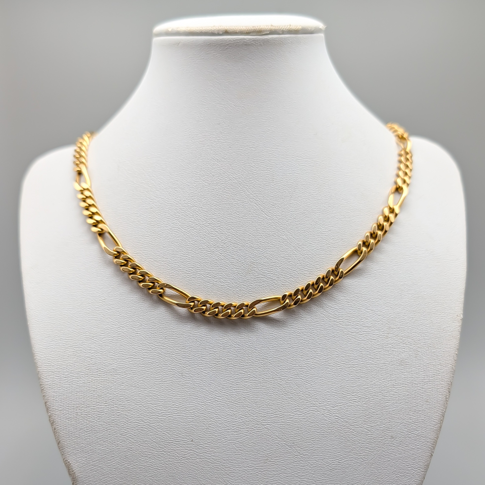51.5cm Figaro Chain in Gold 18K 60.78g