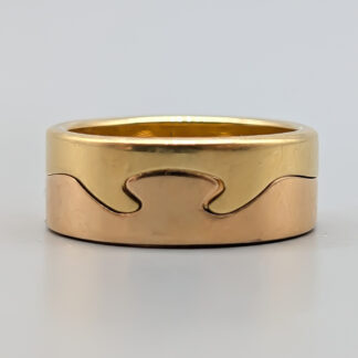 Georg Jensen Fusion Ring in Multicolored Gold 18K 12.46g 18.25mm