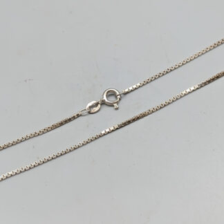 38cm Box Chain in Silver S925 3.39g