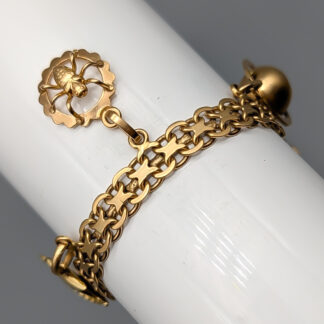 19cm X-Chain in Gold with Charms 18K 23.96g
