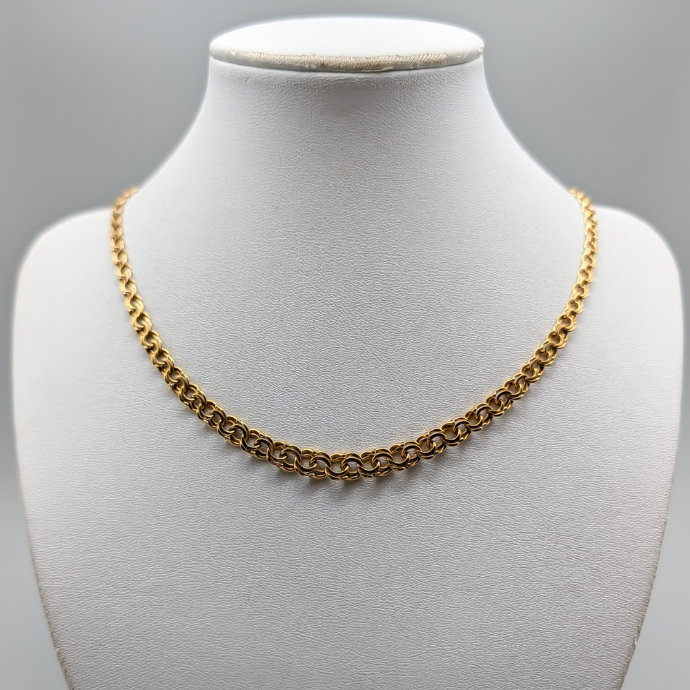 45cm Graduated Bismarck Chain in Gold 18K 14.4g
