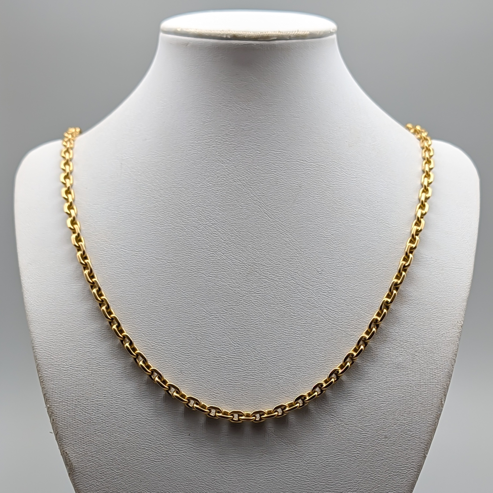 55cm Diamond Cut Cable Chain in Gold 18K 51.36g