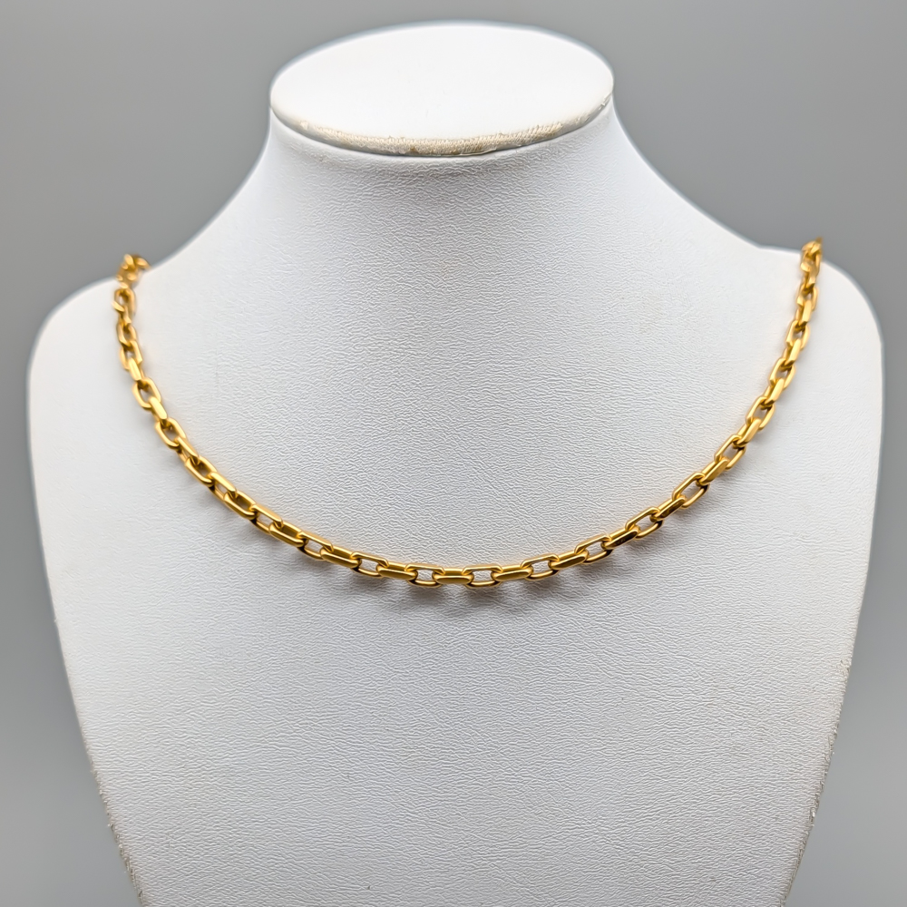 56.5cm Flat Cut Cable Chain in Gold 18K 50.18g - Image 2