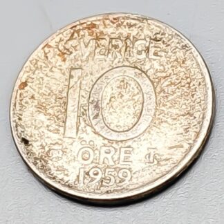 10 öre Sweden 1959 S400 1.44g 15mm