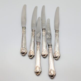6 pcs Table Knives in Silver S830 247.11g 189mm