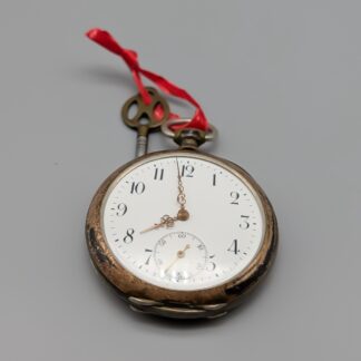 Pocket Watch in Silver with Nyckel S800 80.55g 67cm