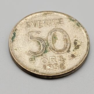 1 pcs 50 öre Sweden 1956 S400 4.82g 22mm