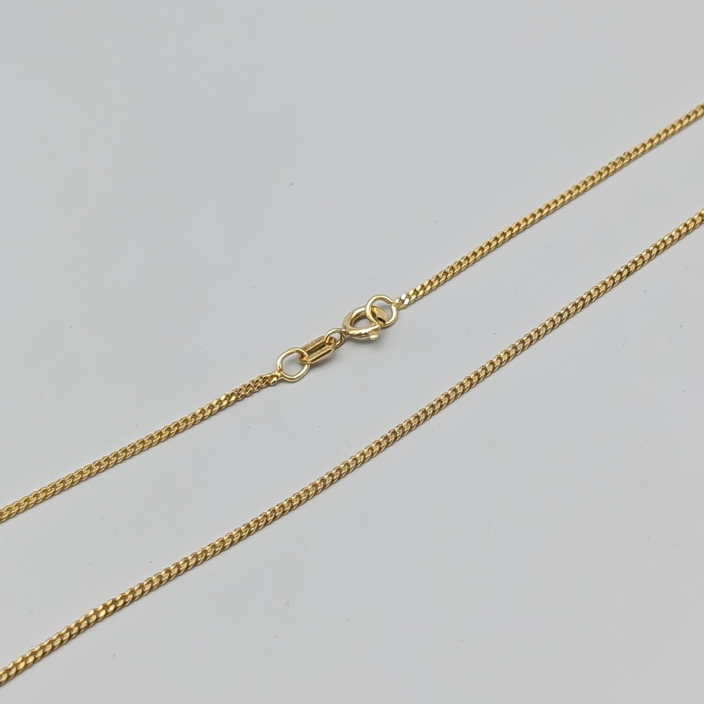 42cm Curb Chain in Gilded Silver S925 2.88g