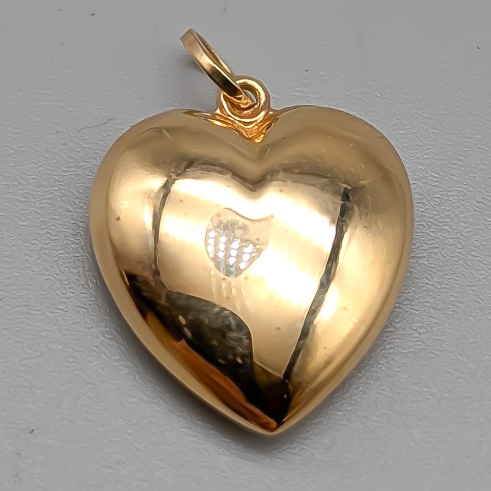 Boliden Pendant in Gold Heart 18K 1.06g 19mm - Image 3