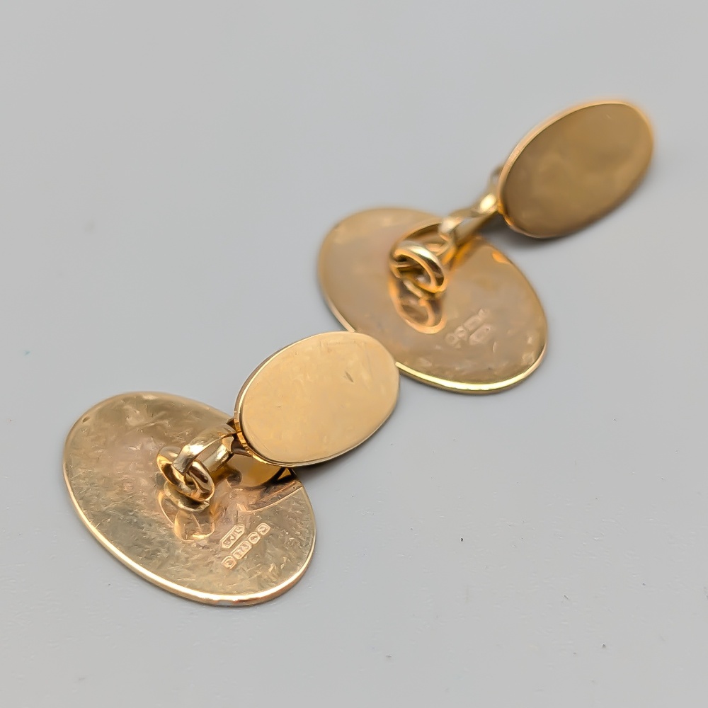 Cufflinks in Gold 9K 3.57g 18mm - Image 3
