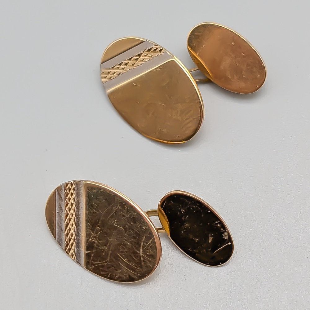 Cufflinks in Gold 9K 3.57g 18mm
