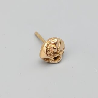 Single Earring in Gold 18K 0.63g 7mm