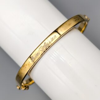 18.5cm Safira Bangle bracelet in Gilded Silver S925 19.32g