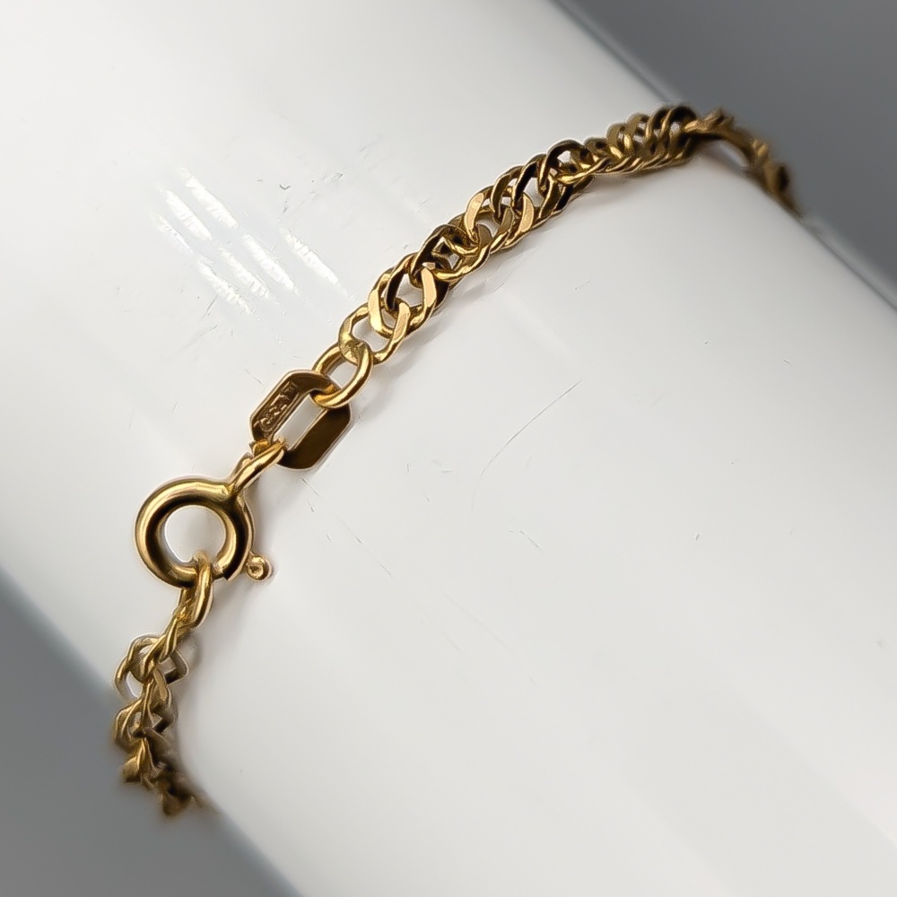 Singapore Chain in Gold 18K 3.08g 18.5cm - Image 2