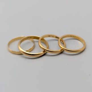 4 pcs Rings 18K 13.15g
