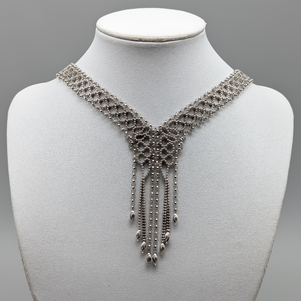 42cm Necklace in White Gold 18K 41.3g