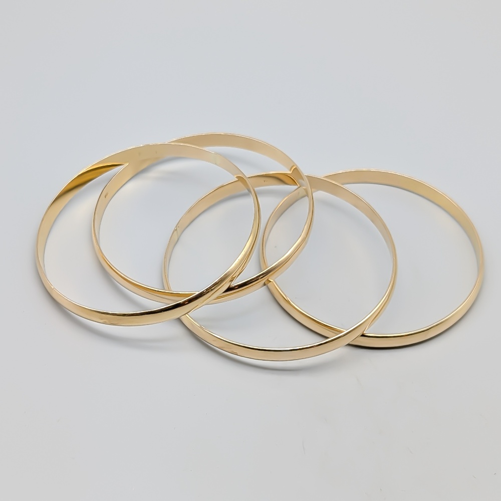 17cm 4 pcs Rigid Bracelet in Gold 18K 60.09g - Image 2