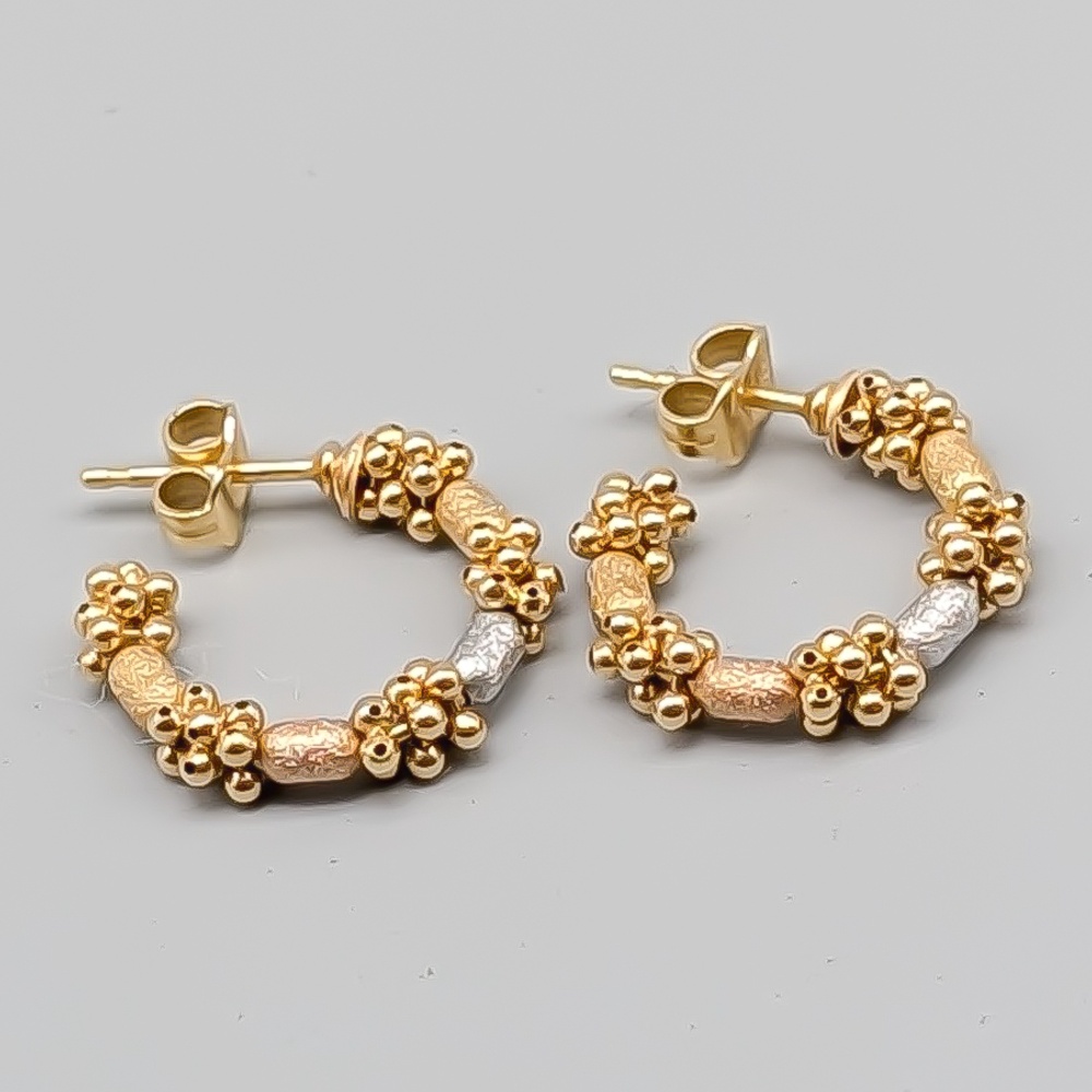 Hoops in Multicolored Gold 18K 3.92g 16mm - Image 2