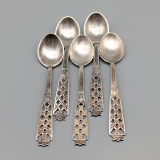 5 pcs Kaffeskedar in Silver S830 50.56g 105mm