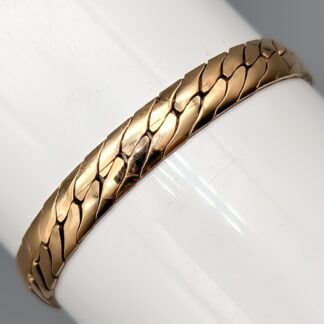 18.5cm Pressed Curb Chain in Gold 18K 14.05g