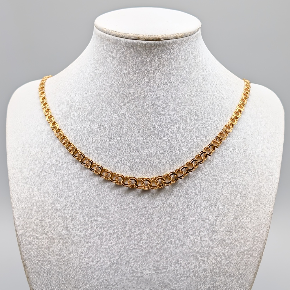 44cm Graduated Bismarck Chain in Gold 18K 18.56g