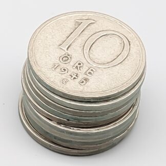 10 pcs 10 öre Sweden 1942-1950 S400 14.26g 15mm
