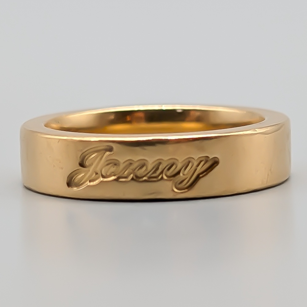 Schalins Ring in Gold with Namn Jonny 18K 10.53g 17.25mm