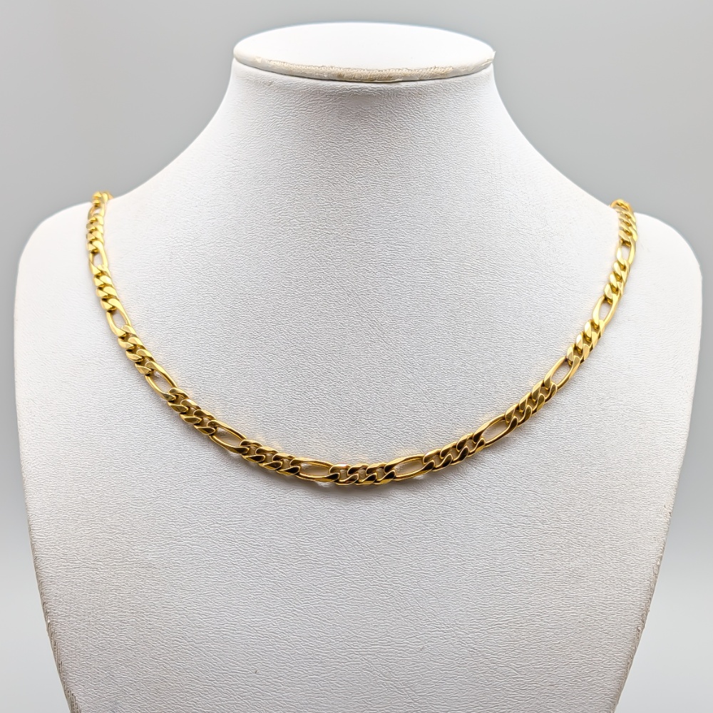 52cm Figaro Chain in Gold 18K 35.15g