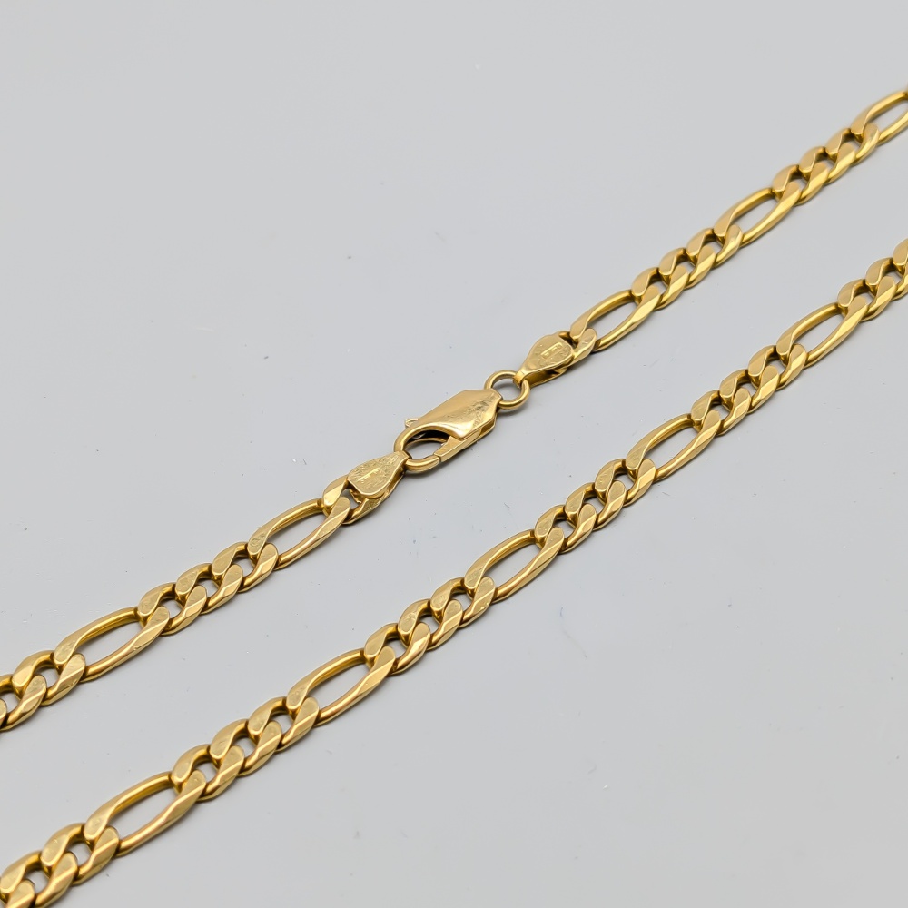 52cm Figaro Chain in Gold 18K 35.15g - Image 2
