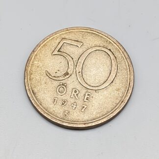 50 öre Sweden 1947 S400 4.81g 22mm