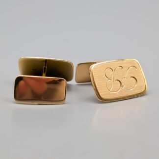 Cufflinks in Gold with Monogram 18K 13.49g 12mm