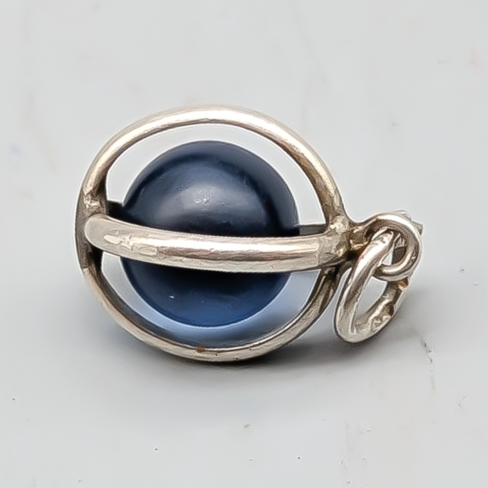 Pendant in Silver with Birthstone September S830 0.89g 13mm