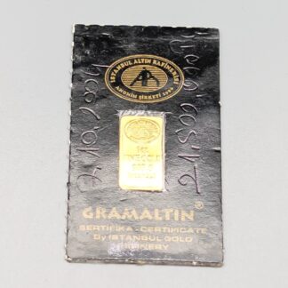 1 pcs Guldtacka 1 g Gramaltin 24K 1g 16mm