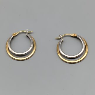 Hoops in Multicolored Gold 18K 2.16g 25mm