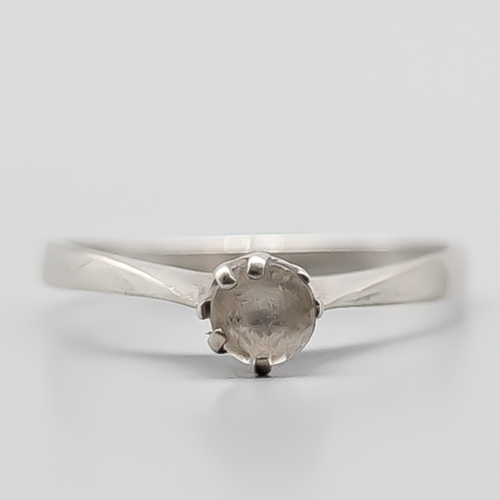 Ring in Silver with White Stone S925 0.91g 16.75mm