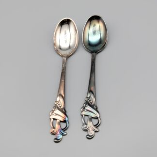 2 pcs teaspoons in Silver S830 23.49g 115mm