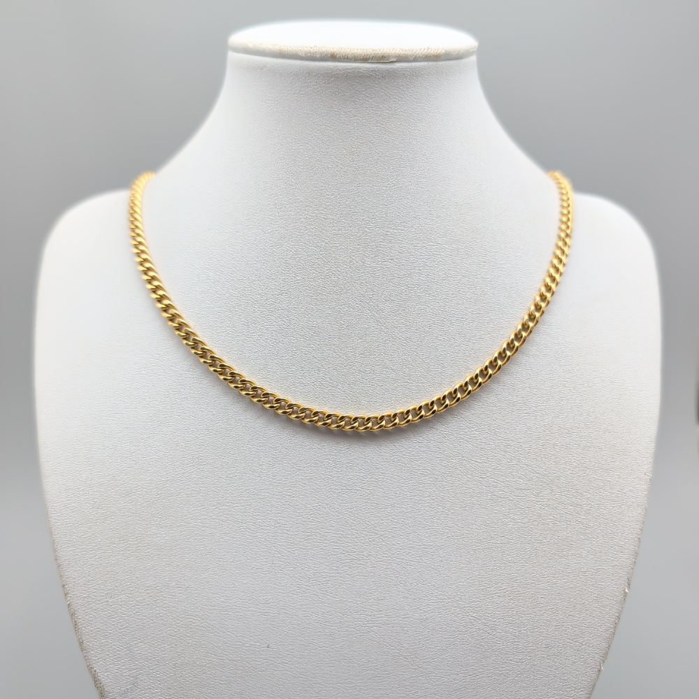 46cm Svedbom Curb Chain in Gold 18K 13.85g