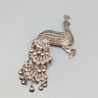 Brooch in Silver Peacock S830 12.31g 100mm